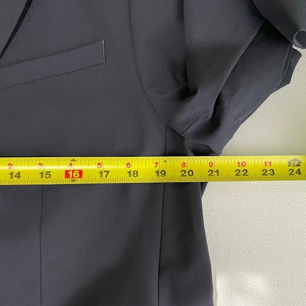 Rhône Navy Blue Commuter Blazer Slim Fit Mens L Stretch Minimalist Performance - Picture 12 of 14